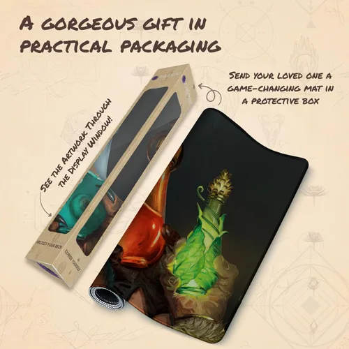 Vista 5 de Mana Potions (cosidas) – Tapete de juego MTG de Aaron Miller – Compatible con Magic The Gathering Playmat – Play MTG, YuGiOh, TCG – Diseños