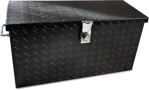 Vista 3 de Polaris Ranger and General Lock and Ride - Caja de herramientas de aluminio para ATV UTV de 24 pulgadas, color negro, ajuste universal