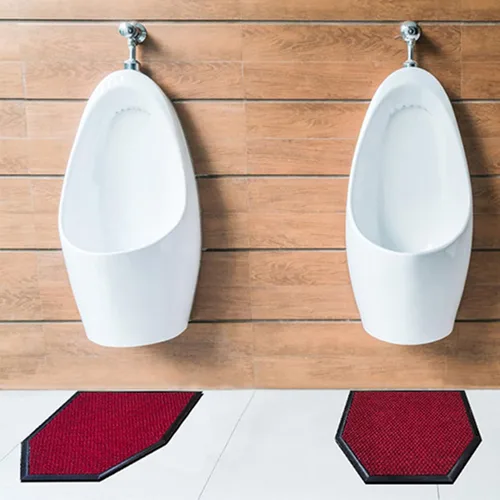 Alfombrillas para urinario (paquete de 2), reutilizables, lavables, protector de suelo de baño, tapete de orina absorbente desodorizante, tapete de