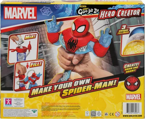 Vista 7 de Heroes of Goo Jit Zu Paquete Hero Creator con 2 figuras de acción y 6 rellenos de goo únicos, mezcla, rellena y crea tu propio Blazagon elástico