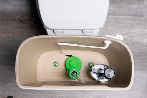 Vista 13 de Plumb Pak, kit de reparación universal de tanque de ahorro de agua para inodoros con válvula de descarga de 2 pulgadas, tamaño K830-16BX