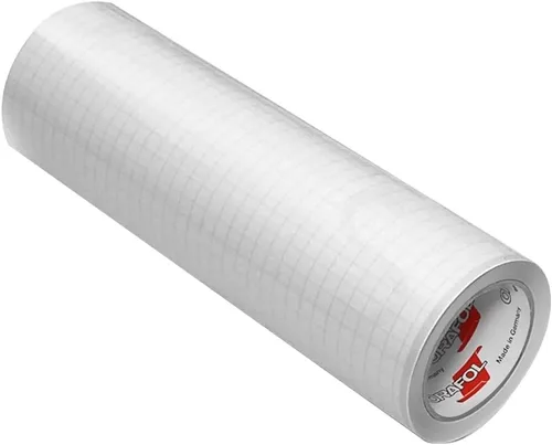 Vista 3 de Oracal Rollo de cinta de transferencia transparente de 12 pulgadas con rejilla para vinilo adhesivo, cinta de transferencia de vinilo para Cricut