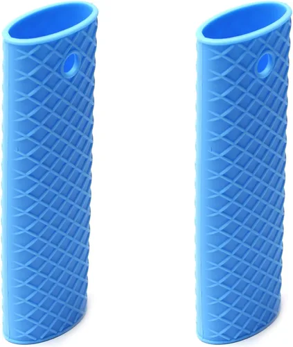 Vista 13 de MroMax Soporte de silicona para mango caliente de 6.1 pulgadas, antideslizante, resistente al calor, para olla de hierro fundido, woks, sartenes