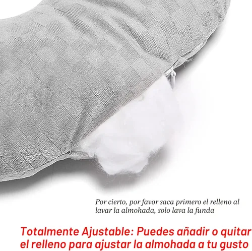 Vista 6 de Almohada para Perforación de Orejas para Dormir de Lado con un Agujero para CNH y Dolor de Oídos, Inflamación de Oídos y Llagas de Presión, Almohada
