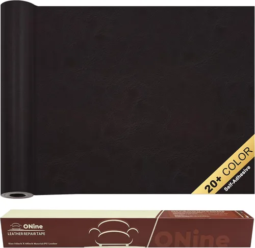 Vista 34 de ONine - Parche para reparación de cuero, autoadhesivo, diferentes colores, de 8 x 11 pulgadas para desprender y pegar, se adhiere a sofás, asientos