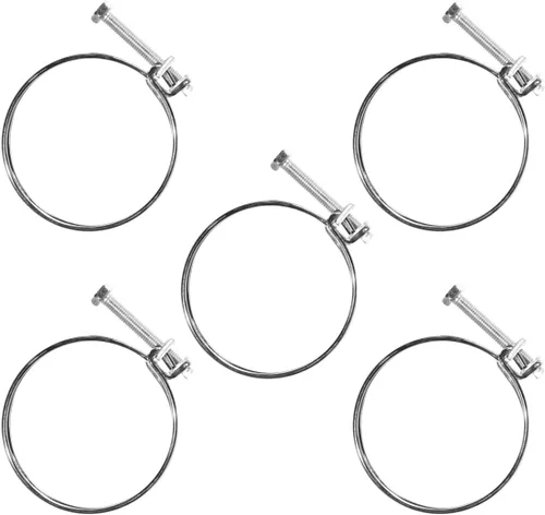 POWERTEC 70101 Paquete de 5 abrazaderas para manguera, de alambre.