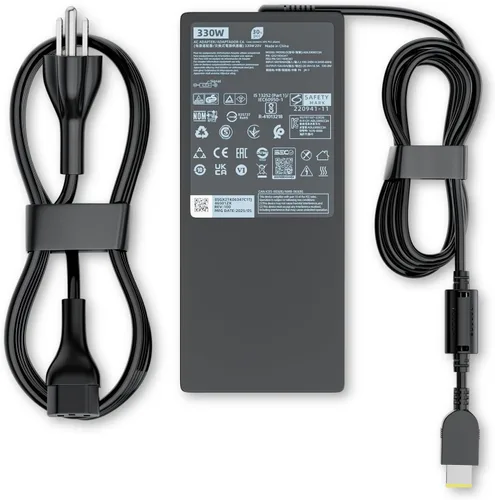 Vista 2 de Cargador de portátil para juegos GaN delgado de 330 W, apto para Lenovo Negro mate