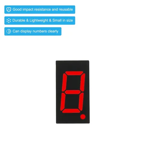 Vista 5 de PATIKIL Tubo digital con pantalla LED, paquete de 20 ánodos comunes, 7 segmentos, 10 pines, 1 broca, 2.1 V, 0.36 pulgadas, módulo de pantalla LED