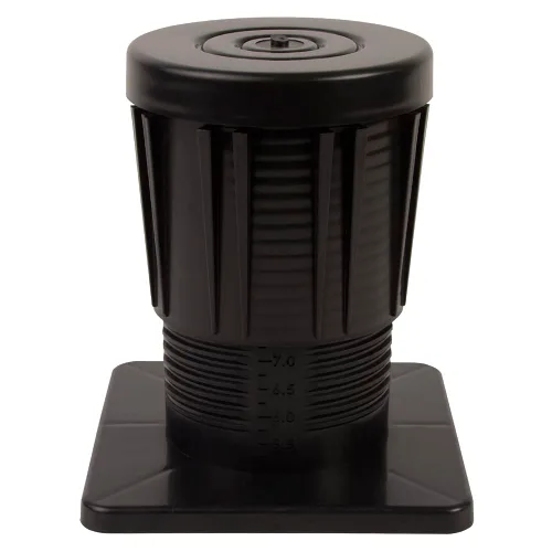 DiversiTech AER-8BL Equip Riser, Adj, Blk, 8 pulgadas.