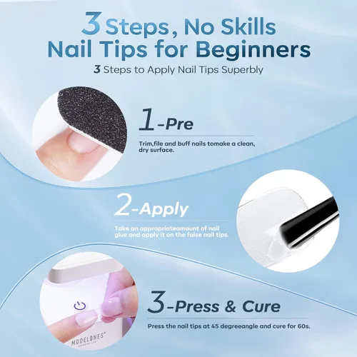 Vista 8 de modelones 2pcs 0.5 fl oz 10 in One X Nail Gel Pegamento Gel Base Coat Brush D-transparente-2