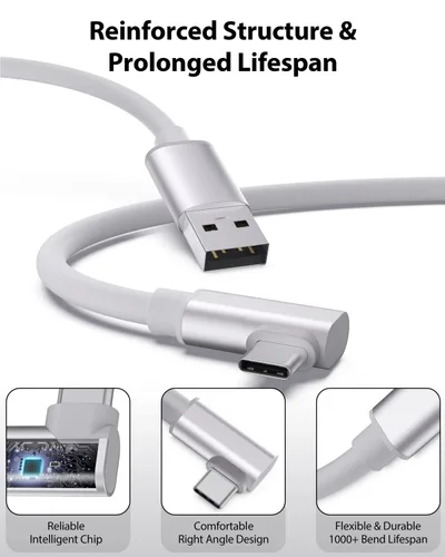 Vista 4 de Amavasion Cable de enlace de 16 pies compatible con accesorios Meta Quest 2ProPioc4 y PCSteam VR, transferencia de datos de PC de alta velocidad