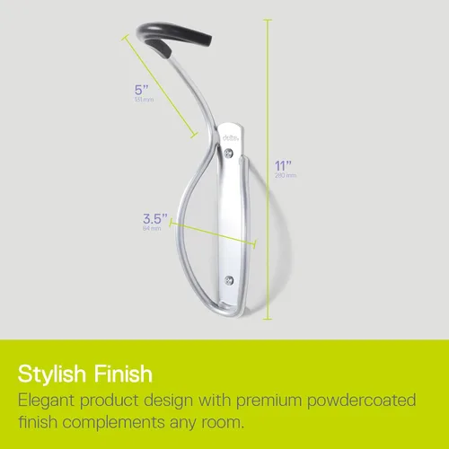 Vista 5 de Delta Cycle Leonardo Da Vinci - Gancho Único para Almacenamiento Vertical de Bicicletas, soporte para Garaje