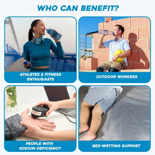 Vista 4 de Safrel Tabletas de cloruro de sodio de 0.04 oz, USP 300 unidades Tabletas de sal normales (0.54 oz) Bebida hidratante reabastecedora