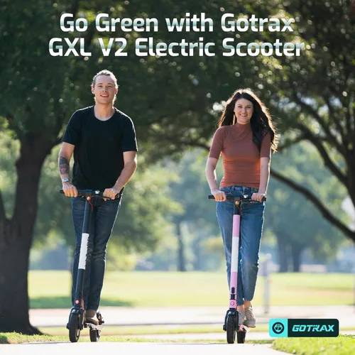 Vista 7 de Gotrax GXL V2 Electric Scooter for Adult, 8.5" Solid Tire Max 12 Mile 15.5Mph Speed Powered By 250W Motor, Foldable Commuting E Scooter for Adult
