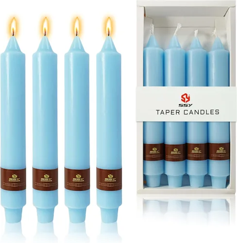 Vista 66 de Velas de hechizo blanco de 5 pulgadas, velas cortas cónicas de vigilia, velas de campanilla, 4 unidades para oración y meditación de fe religiosa