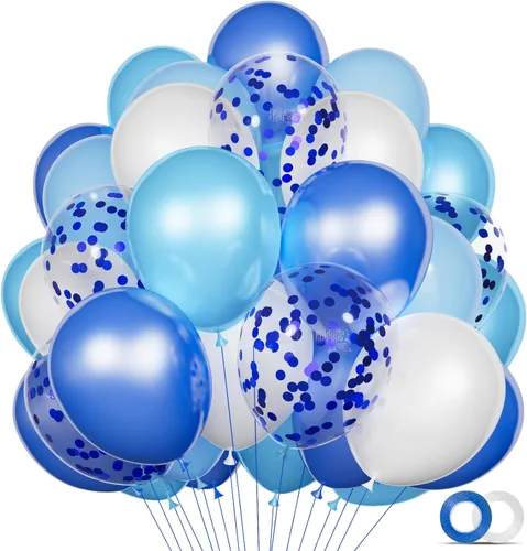 Vista 11 de Juego de 68 globos negros y naranjas, juego de globos de látex naranja y negro de 12 pulgadas con cintas de confeti reutilizables, resistentes a