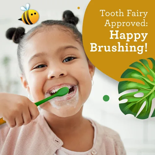 Vista 6 de GuruNanda Butter On Gums - Cepillo de dientes para niños, paquete de 4 cepillos de dientes de cerdas extra suaves para niños, multicolor y divertido