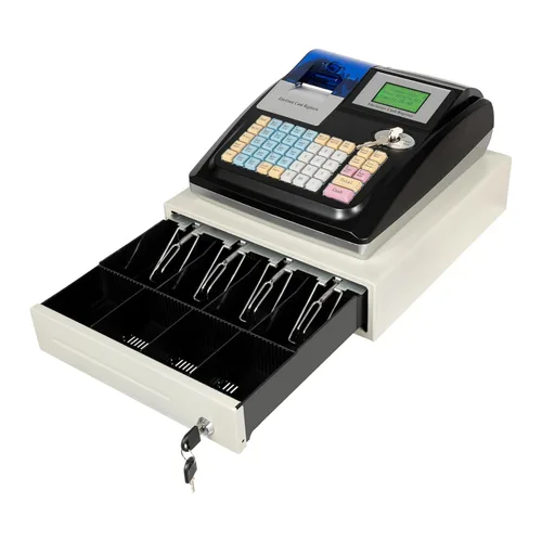Vista 4 de 48 Llave Sistema Completo Caja Registradora Electrónica POS Sistema de Gestión de Caja Registradora Electrónica con Llave Negro