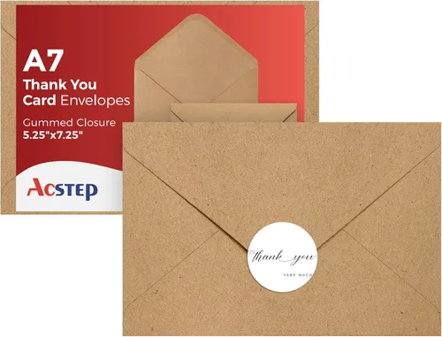 Vista 8 de ACSTEP Paquete de 100 sobres A2 blancos de 4.375 x 5.75 pulgadas con autosellado para tarjetas de felicitación, bodas, invitaciones, tarjetas RSVP