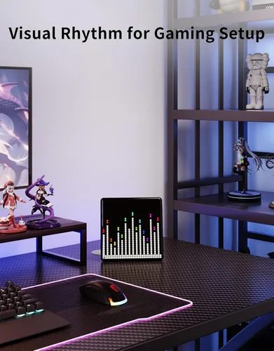 Vista 5 de Divoom Pixoo Visualización Max Pixel, APP Pantalla de control de teléfono móvil con pantalla LED programable de 32 X 32 para decoración del hogar