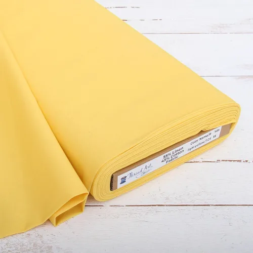 Vista 17 de Corte de tela de lino Threadart de 3 yardas, tela de lino de algodón de alta calidad para bordado, punto de cruz, ropa, lienzo, decoración del Negro