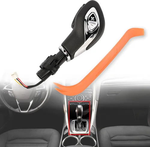 Pomo de palanca de cambios automática con botón DG9Z-7213-EA para Ford Fusion 2013-2016 / Escape 2013-2016 / Transit 2015-2019 / Transit Connect