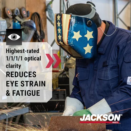 Vista 3 de Jackson Safety Insight - Casco de soldadura ADF, ultraligero, capucha de soldadura de oscurecimiento automático con diseño de carcasa HLX, ANSI
