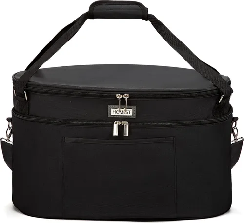 HOMEST Bolsa de cocción lenta para olla de cocción lenta de 6 a 8 cuartos Negro