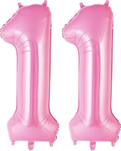 Vista 9 de Globo rosado número 0 de 40 pulgadas, globos grandes de papel de aluminio con helio, globos gigantes de Mylar número 0 para suministros