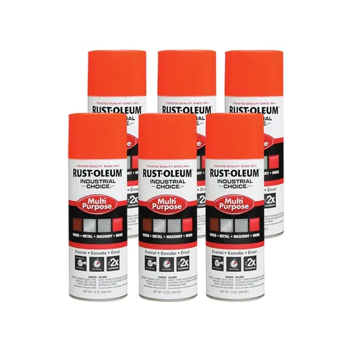 Vista 28 de Aerosol de esmalte Rust-Oleum para uso general; envase de 16 onzas líquidas; lata de aerosol, almendra, 6