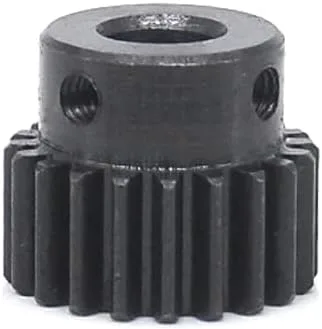 Alta precisión 1 Mod 18T Engranaje recto 45 # Acero Engranaje de piñón de servicio pesado 0.394 in Diámetro con paso x 1 pieza (orificio: 0.394 in;