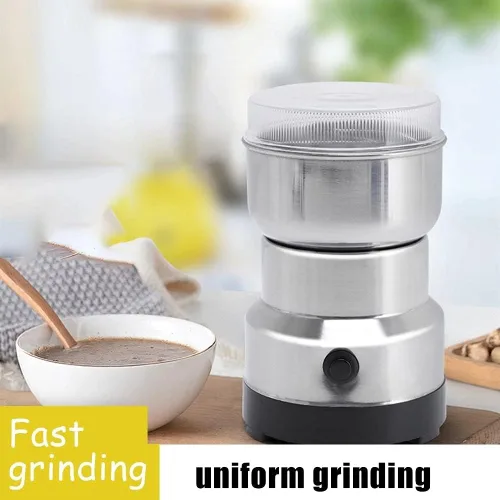 Vista 2 de Molinillo eléctrico de grano de 110 V 220 W, molinillo de hierbas de especias de alta velocidad para molienda de especias de grano de café de nuez