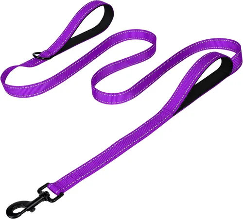 Vista 21 de Joytale - Correa reflectante de doble cara para perro, 6, 5 y 4 pies, resistente de nailon, asa acolchada, para pasear perros pequeños y medianos