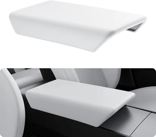 Vista 11 de BASENOR Funda para consola central mejorada para Tesla Modelo Y Modelo 3, funda de reposabrazos de TPU antideslizante, accesorios interiores