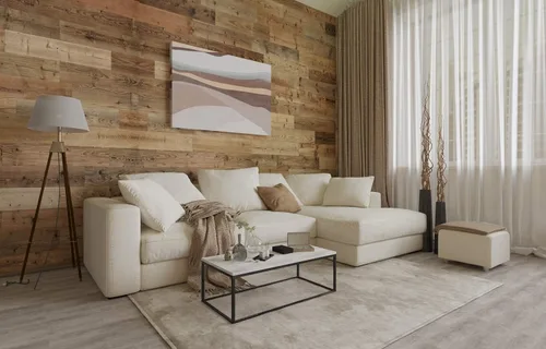 Vista 5 de Paneles de estilo rústico, paquete de tablones de madera reciclada desgastada, perfectos para artes y manualidades, estantes caseros, proyectos