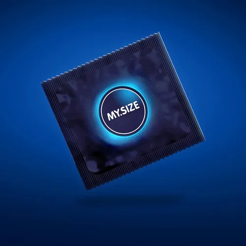 Vista 3 de My.Size Condoms Trial Pack - cada paquete de prueba contiene 3 x 3 piezas. de los 60, 64, 2.717 in (9 condones en total)
