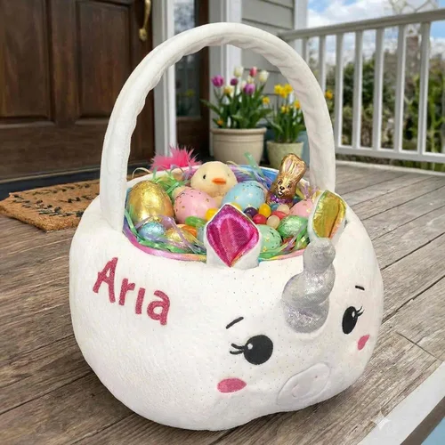 DIBSIES Cesta de Pascua de felpa