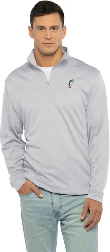 Vista 7 de Vantage Apparel NCAA Collegiate Micro Mesh Performance Gris Sudadera con cremallera de 1/4 para hombre
