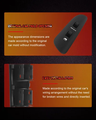 Vista 3 de cciyu Bisel de interruptor de ventana delantero derecho del lado del pasajero de repuesto para 2002-2005 para Dodge para Ram 1500 2500 3500 Truck