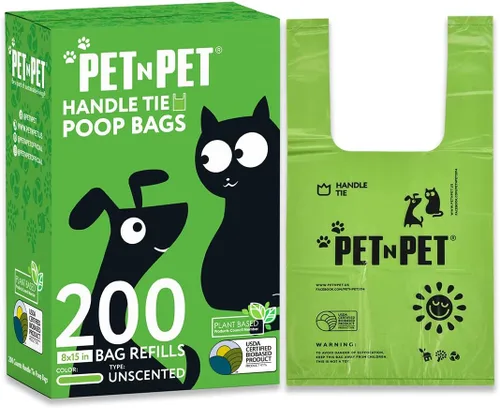 Vista 8 de PET N PET Bolsas de basura para perros perfumadas de lavanda, 200