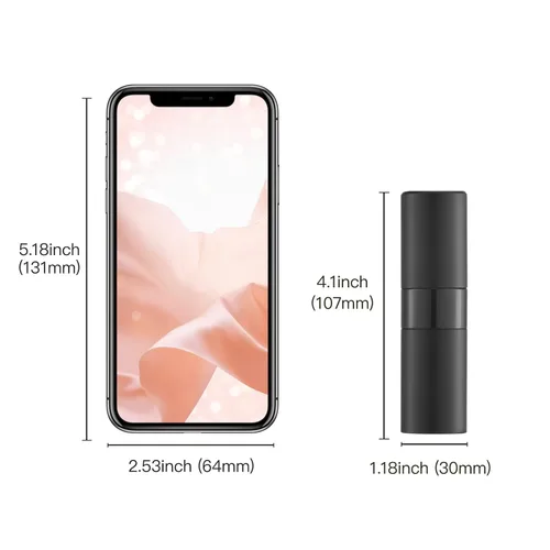 Vista 6 de Botella de perfume de viaje rellenable con atomizador de Owlyee: spray de colonia mini para rellenar - atomizador de fragancia vacío para hombres