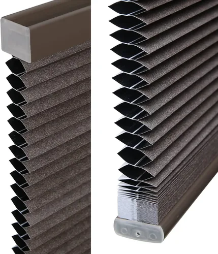 Vista 2 de LazBlinds Persianas celulares sin cordones, opacas personalizadas, 100 % bloqueo de luz, persianas plisadas para ventanas