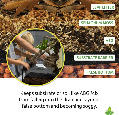 Vista 4 de Josh's Frogs Barrera de sustrato de terrario (24"x18")