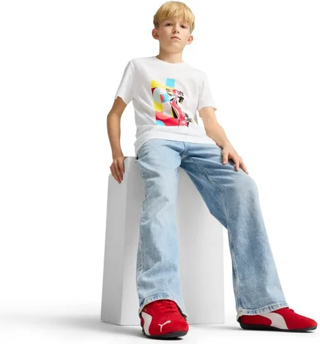 Vista 3 de PUMA Camiseta estampada Scuderia Ferrari Race para niños