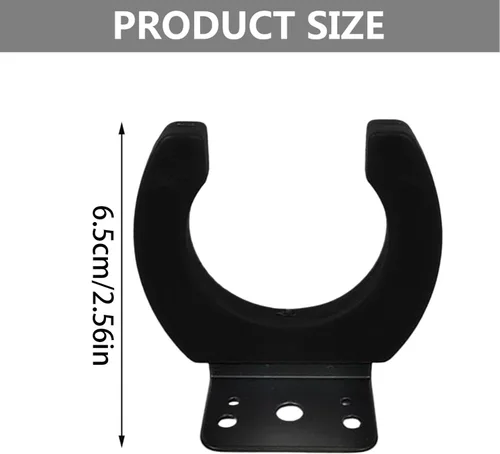 Vista 5 de Wall Mount Microphone Holder Stand Space Saving Mic Display Shelf Organiser Rack for KTV Room and Home Karaoke