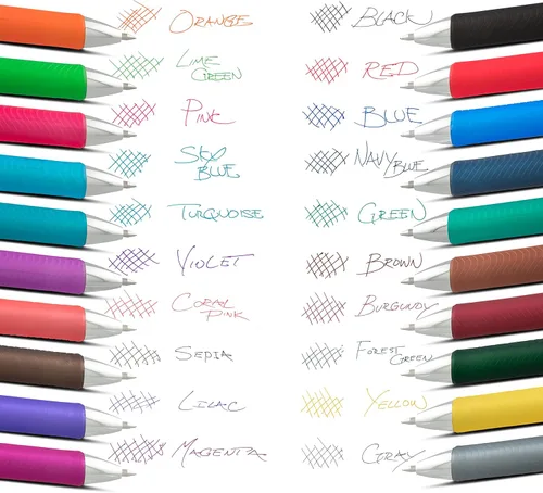 Vista 3 de Tinta de repuesto Pentel para bolígrafo de gel retráctil EnerGel RTX, paquete de 12, 0.7mm, punta media, marrón (LR7-E)