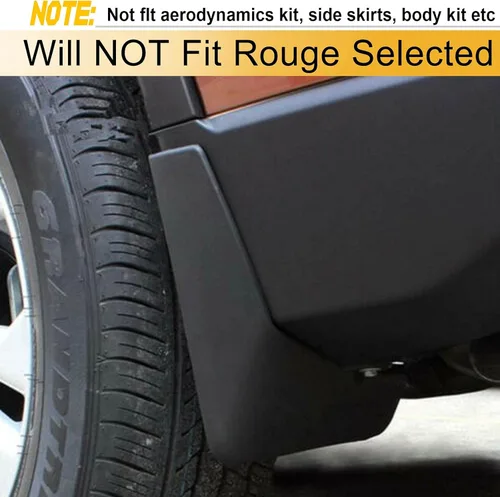 Vista 2 de YHTAUTO Aletas de barro de repuesto para Nissan Rogue X-Trail 2014-2019 Sport Utility, guardabarros accesorios para protectores de ruedas