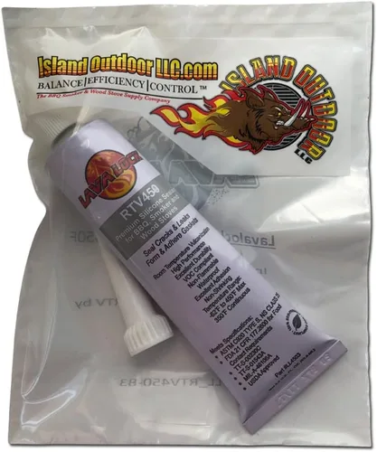 Vista 3 de LavaLock silicona adhesiva negra apta para alimentos para asador 3 onzas parrilla para ahumar de alta temperatura RTV