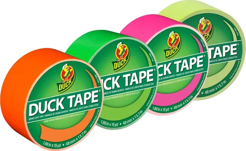 Vista 34 de Cinta adhesiva Duck Brand Duck de color, 6 rollos, Rosa bebé (240976_C)