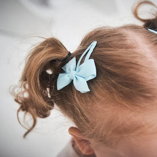 Vista 5 de 40 lazos para el pelo de bebé a presión para niñas, cinta de grogrén totalmente doblada de 2 pulgadas, accesorios para bebés, niñas, recién nacidos